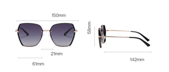 1 pc New style 3 colors oversized frame simple fashionable vintage sunglasses