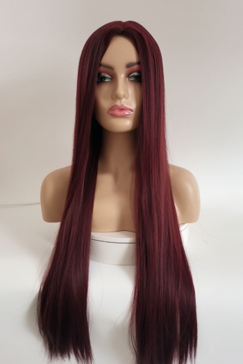 1 pc synthetic simple temperament long straight wigs(length:30 inch)