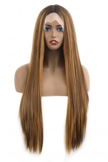 1 pc Synthetic high quality front lace long straight wigs(Length:28 inch)
