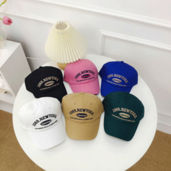 1 pc six color letter embroidery casual baseball cap 56-58cm
