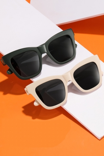 1 pc fashion five color simple plastic square frame polarized sunglasses