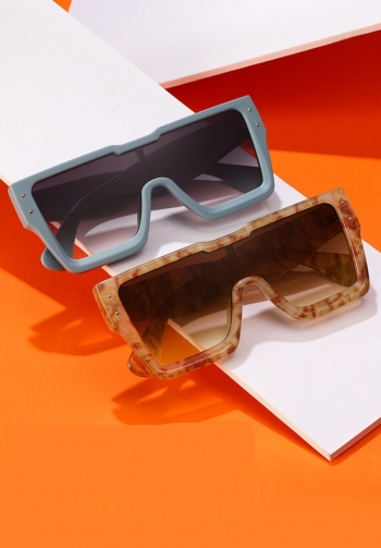 1 pc fashion five color simple plastic big square frame sunglasses