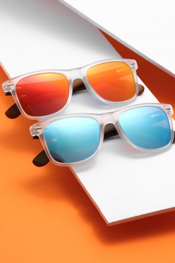 1 pc fashion six color polarized night vision discoloration driving simple plastic frame sunglasses