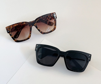 1 pc fashion two color hip hop plastic frame sunglasses