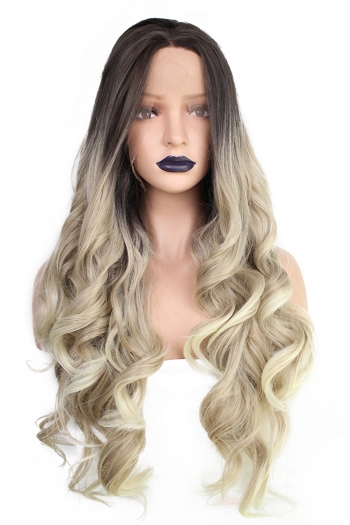1 pc front lace synthetic high quality big wavy long curly wigs (length:26 inch)
