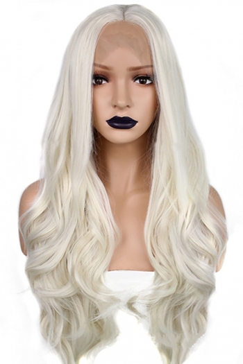 1 pc front lace synthetic high quality wavy long curly wigs (length:26 inch)