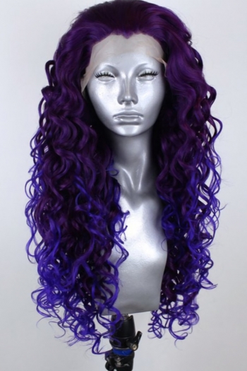1 pc front lace synthetic high quality african long curly wigs (length:26 inch)