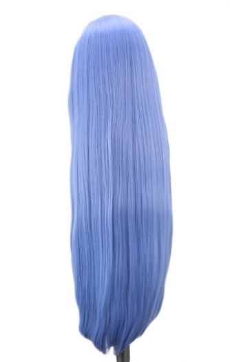 1 pc front lace synthetic solid color high quality inner curly long straight wigs (length:26 inch)