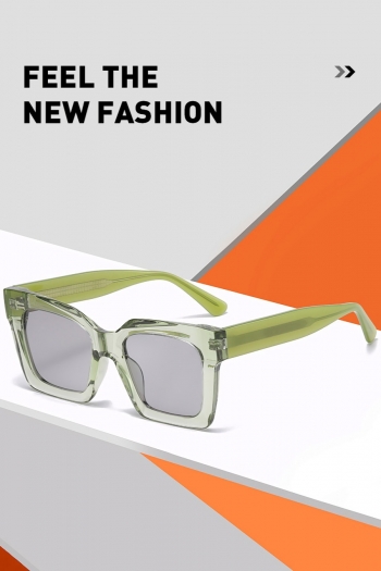 one pc new stylish five colors retro square frame uv protection printing sunglasses