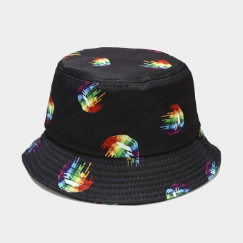 Spring and summer new colorful jellyfish batch printing ajustable outdoor bucket hat