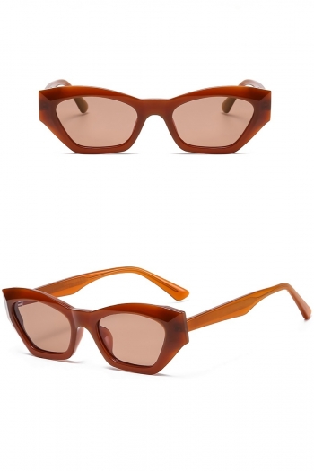 one pc new stylish 5 colors metal plastic geometry frame anti-ultraviolet polarized light sunglasses