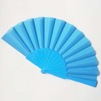 one piece new 13 colors simple dance plastic foldable cloth fans(size:23*43cm)