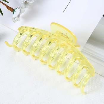 one pc new 6 colors jelly transparent large hairpin keel grab clip(length:11cm)