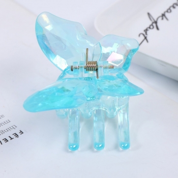 one pc new fashion 6 colors glossy butterfly grab clip(size:5.5cm)