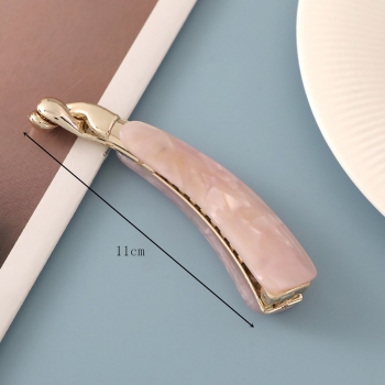 one pc new fashion 2 colors simple acetic acid banana clip hairpin(size:11cm)