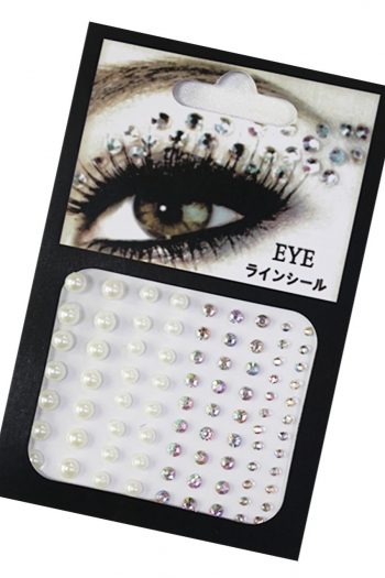one pc new dots imitation pearls acrylic stickers drill forehead face eyebrow center eye stickers