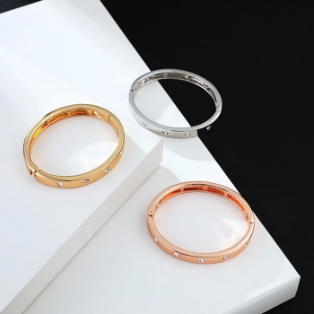 one pc new 3 colors glossy rhinestone alloy  bracelet(length:6.6cm)