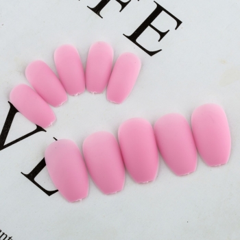 twenty four pcs new 17 colors short frosted simple fake nails x3 bagged(contain 3pcs tapes)