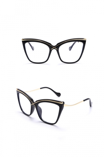 one pc new stylish six colors geometry shape plastic frame metal glasses legs sunglasses