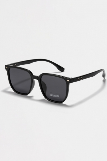 one pc new stylish four colors square shape plastic frame glasses legs uv protection polarized sunglasses