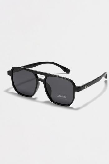 one pc new stylish four colors hollow design square shape plastic frame glasses legs uv protection polarized sunglasses