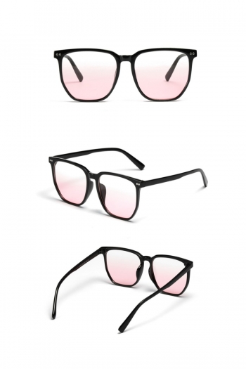 one pc new stylish five colors gradient color square shape plastic frame uv protection polarized sunglasses