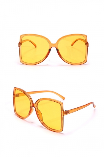 one pc new stylish fourteen colors geometry shape plastic frame uv protection sunglasses