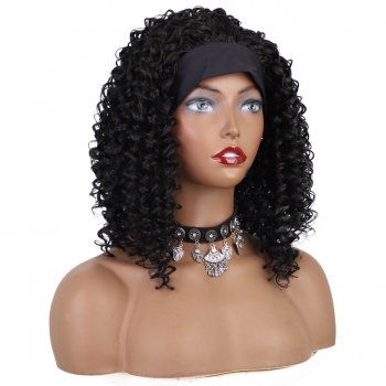 one pc new stylish front hood curly synthetic wigs (length:14 inch)