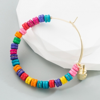 one pc new colorful macaron lock stylish beach holiday bracelet(length:6cm)