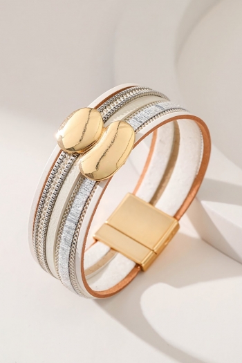 one pc new 4 colors bohemian multilayer irregular wafer design metal chain bracelets(length:19.5cm)