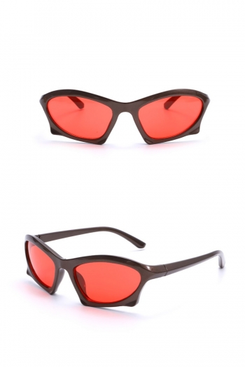 one pc new stylish six colors retro geometry plastic frame uv protection polarized sunglasses