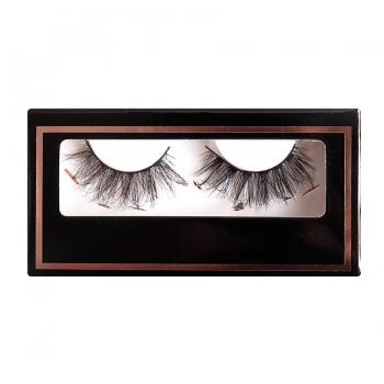 halloween one pair new pumpkin grave skeleton decor cross multilayer synthetic false eyelashes with box(length:15mm)