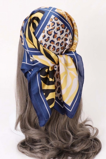 one pc new 4 colors leopard & zebra printing satin fashion scarf 70*70cm