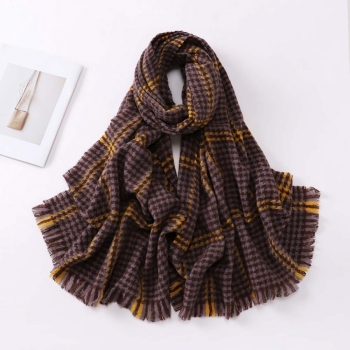 one pc new 3 colors cashmere houndstooth printing warm fashion long scarf 190*65cm