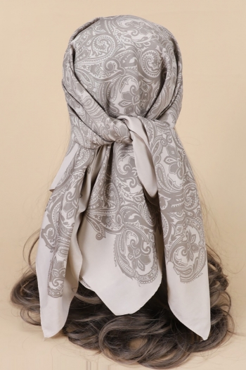 one pc new 4 colors paisley printing satin retro fashion scarf 90*90cm