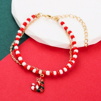 Christmas one pc new walking stick bead dripping oil stylish creative bracelet (length:25cm)