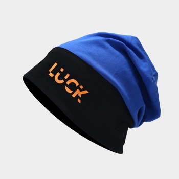 One pc new stylish five colors contrast color letter printing beanie