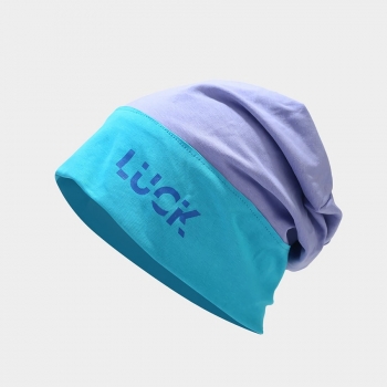 One pc new stylish five colors contrast color letter printing beanie