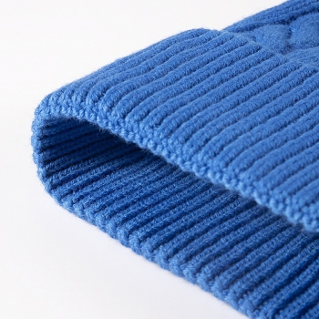 One pc new stylish winter five colors contrast color  knitted beanie 54-60cm