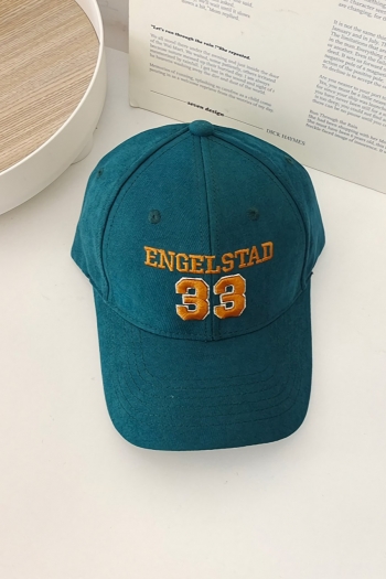 One pc new stylish autumn eight colors letter embroidery baseball cap 56-58cm