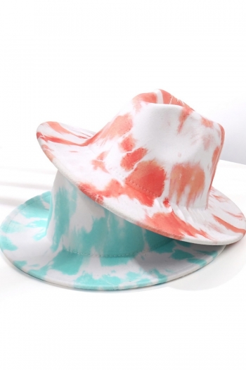 one pc new stylish autumn six colors tie-dye cowboy hat 56-58cm