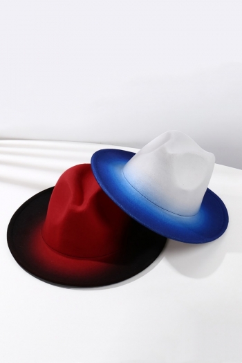 one pc new stylish autumn nine colors gradient color cowboy hat 56-58cm