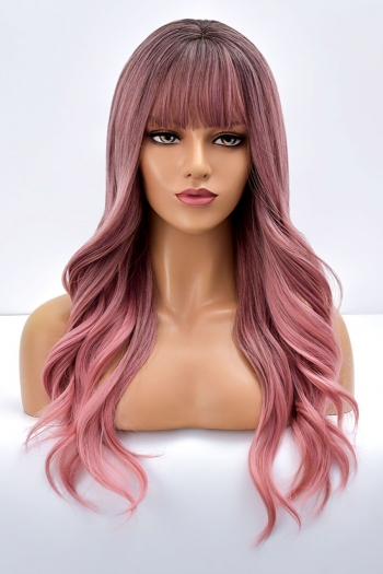 one pc new stylish gradient long curly synthetic wigs (length:65-70 cm)