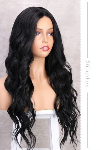 one pc new middle score daily long curly wigs (length:60 cm)