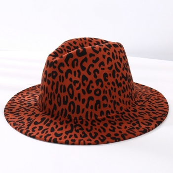 one pc autumn 5 colors leopard tweed bucket hat 56-58cm