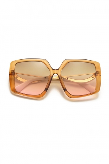 one pc new stylish 8 colors square plastic frame hollow design glasses legs uv protection polarized sunglasses