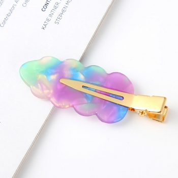 one pc new best sellers 7 colors acetate plate small leaves shape braided bangs clip(length:6.2cm)
