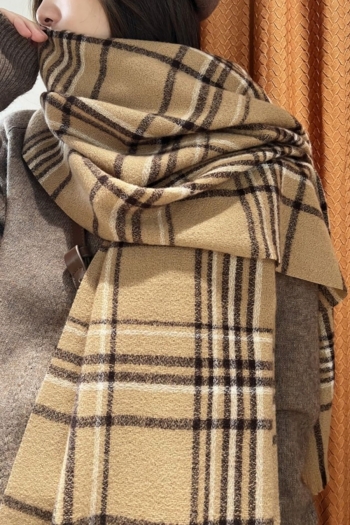 one pc new 4 colors simple all-match plaid cashmere stylish scarf 70*190cm