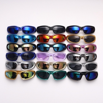 one pc 12 colors steampunk sports goggles sunglasses