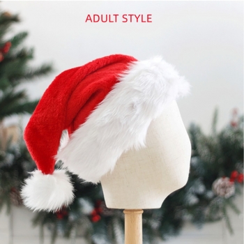 christmas adult style one pc velvet classic santa hat(about:60cm)